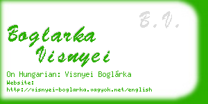 boglarka visnyei business card
