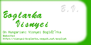 boglarka visnyei business card